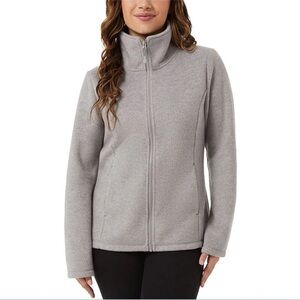 Women's Gray brushed faux wool Jacket